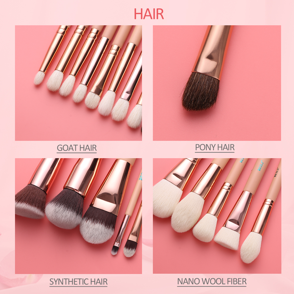 high quality make up brushes natural hair